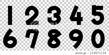 太字の数字 太字の数字 124071134