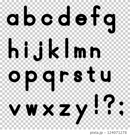 Lowercase alphabet Lowercase alphabet 124071278