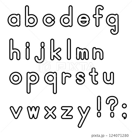 小文字のアルファベット 124071280