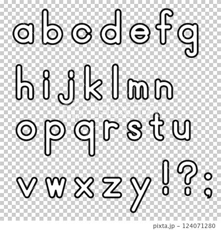小文字のアルファベット 124071280