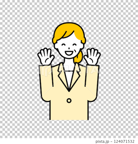 Upper body pose_simple senior office worker woman 09 124071532