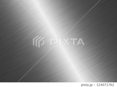 研磨されて光輝く金属の表面の抽象的な背景 研磨されて光輝く金属の表面の抽象的な背景 124071762