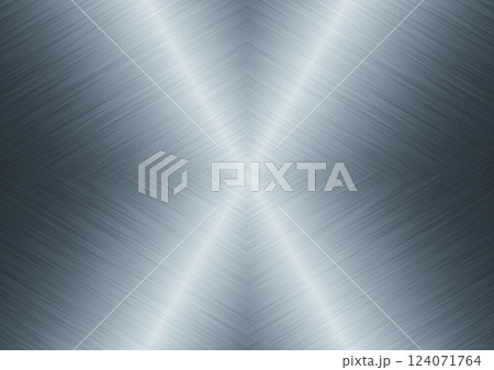 研磨されて光輝く金属の表面の抽象的な背景 研磨されて光輝く金属の表面の抽象的な背景 124071764