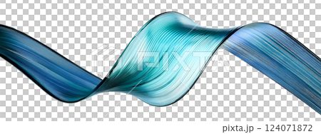 抽象的な青い波のグラデーションの背景 抽象的な青い波のグラデーションの背景 124071872