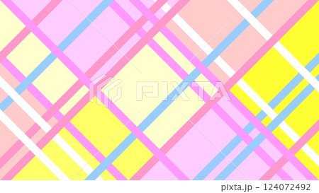 幾何学模様　線　ライン　パステルカラー　 124072492