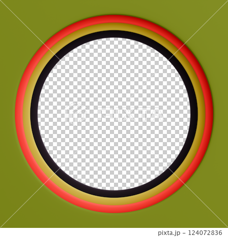 3D frame material_circle_colorful 3D frame material_circle_colorful 124072836