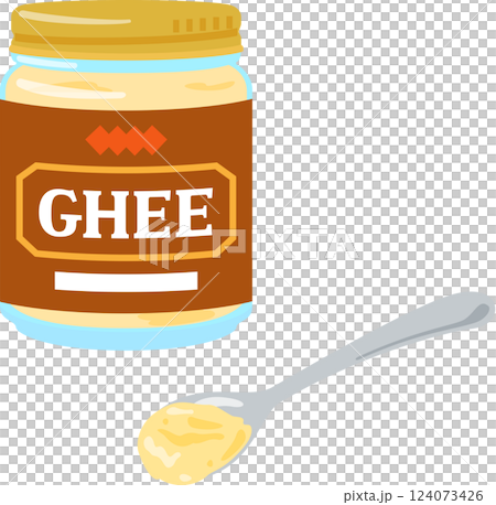 Ghee in a jar 124073426