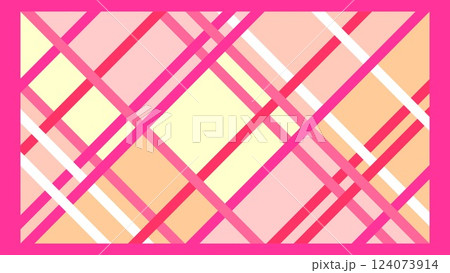 幾何学模様　線　ライン　パステルカラー 124073914