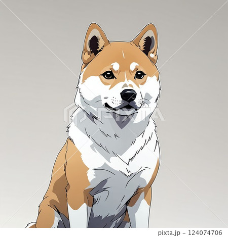 賢くて我慢強い性格の柴犬 124074706