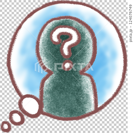 人物にはてなマーク 人物にはてなマーク 124076749