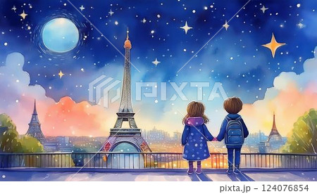 不思議な場所と子供 124076854