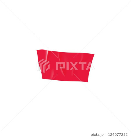 Pink horizontal sticky tape vector icon, realistic adhesive wrinkled piece, torn glued duct tape, corrugated sticker Pink horizontal sticky tape vector icon, realistic adhesive wrinkled piece, torn glued duct tape, corrugated sticker 124077232