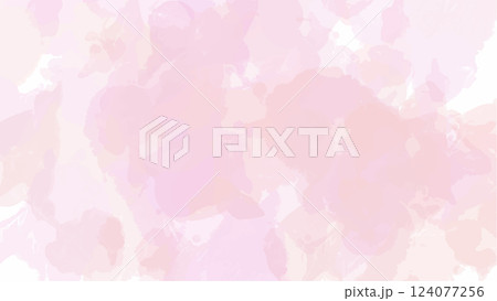 Pink watercolor background with copyspace for your design. vector. 124077256