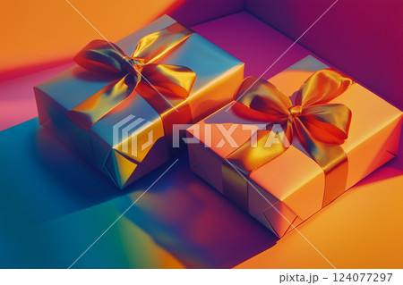 Minimalist Gift Box With Vintage Aesthetic and Deep Film-Inspired Tones Minimalist Gift Box With Vintage Aesthetic and Deep Film-Inspired Tones 124077297