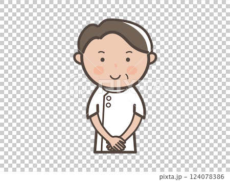 男按摩師(按摩治療師)為顧客服務的插圖 男按摩師(按摩治療師)為顧客服務的插圖 124078386