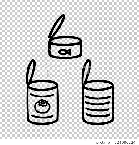 簡單罐頭插畫素材 124080224