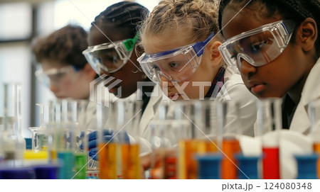 African American students working in a university lab