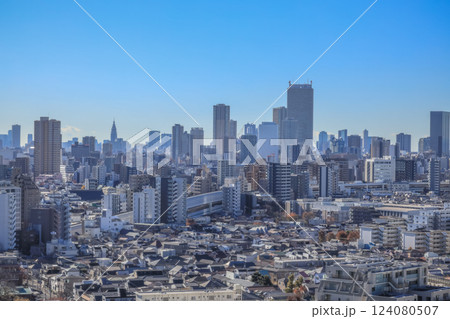 Urban Cityscape View of High-Rise Residential Buildings, Tokyo Dec 6 2024 Urban Cityscape View of High-Rise Residential Buildings, Tokyo Dec 6 2024 124080507