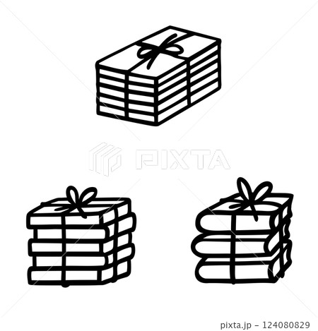 シンプルな雑誌のイラスト素材 124080829