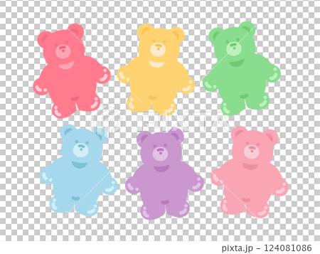 くまのグミ　キャンディ　イラストセット 124081086