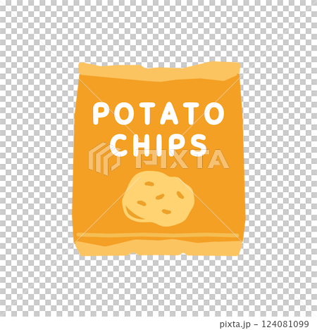 ポテトチップス イラスト ポテトチップス イラスト 124081099
