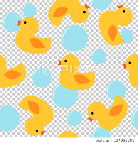 Duck seamless pattern 124082205
