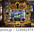 Video game machines in amusement arcade, Kanazawa, Japan 124082474