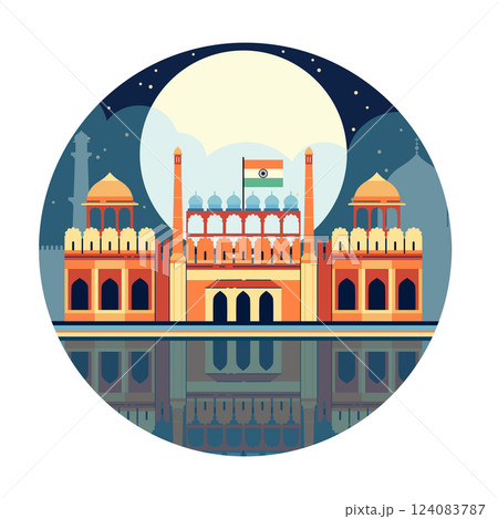 Red Fort Historic Landmark of India 124083787