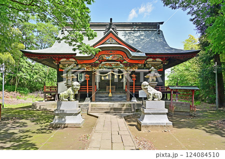 中山道安中宿散歩：熊野神社　安中市安中 124084510