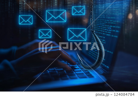 フィッシング詐欺の危険 124084784