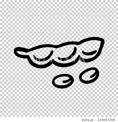 シンプルな枝豆のイラスト素材 124087266