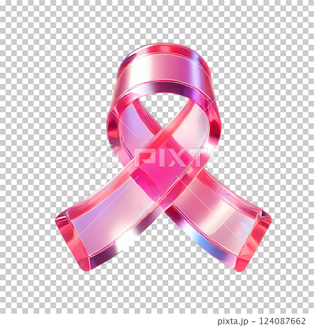 Pink ribbon 124087662