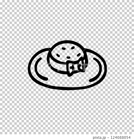 簡單的草帽插圖素材 簡單的草帽插圖素材 124088054