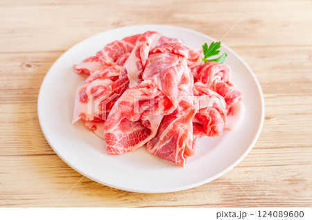 豚肩ロース肉　しゃぶしゃぶ用 124089600