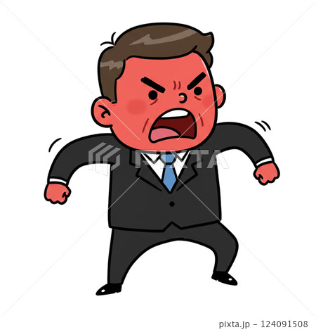 怒る上司 124091508