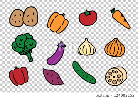 時尚蔬菜插圖集 時尚蔬菜插圖集 124092152