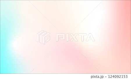 ピンクと水色のグラデーション背景素材 124092153