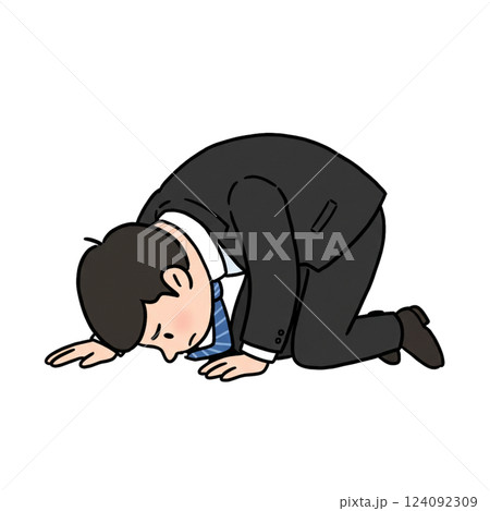 土下座するサラリーマン 124092309