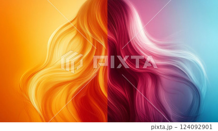 Stunning Abstract Background of Warm and Cold...のイラスト素材 [124092901] - PIXTA