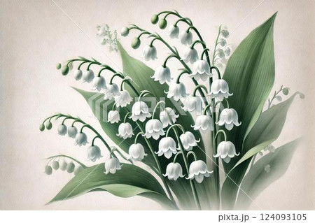 スズランの花 124093105