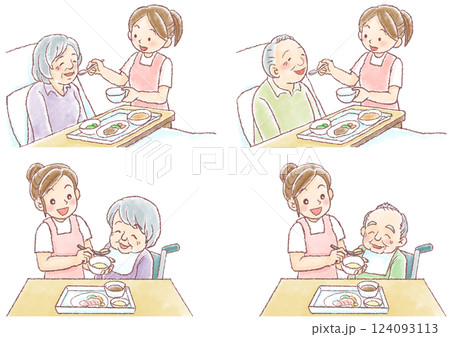 介護_食事介助_セット 介護_食事介助_セット 124093113