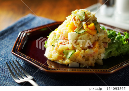 卵入りポテトサラダ 卵入りポテトサラダ 124093865
