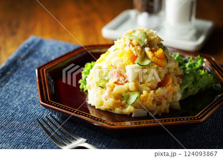卵入りポテトサラダ 卵入りポテトサラダ 124093867