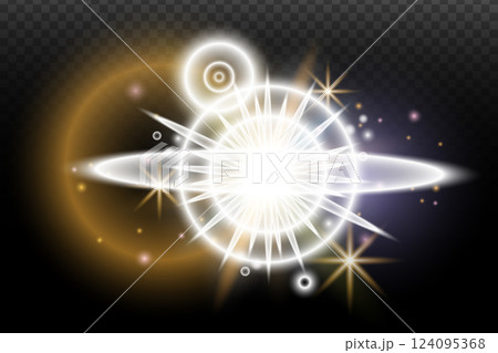 vector illustration of a glowing star 124095368
