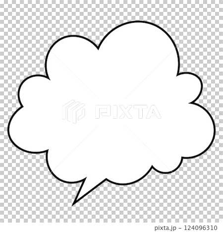 Simple speech bubble illustration - Fluffy 124096310
