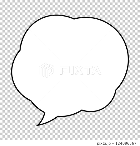 一個簡單的講話泡泡的插圖 124096367