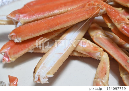 Korean seafood dish. Steamed Korean Kingcrab Korean seafood dish. Steamed Korean Kingcrab 124097759