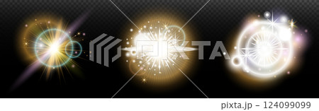 set of abstract glowing neon stars set of abstract glowing neon stars 124099099