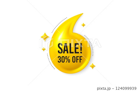 Offer 3d quotation banner. Sale 30 percent off discount. Promotion price offer sign. Retail badge symbol. Sale quote message. Yellow quotation comma banner. Vector Offer 3d quotation banner. Sale 30 percent off discount. Promotion price offer sign. Retail badge symbol. Sale quote message. Yellow quotation comma banner. Vector 124099939