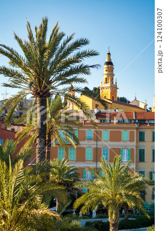 Menton village old town during spring Menton village old town during spring 124100307